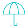 Ícone de um chapéu de chuva